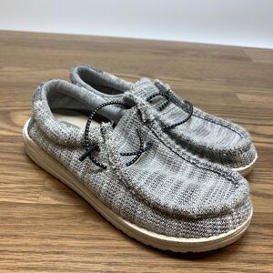 Hey Dude Wally Youth Stretch Yin Yang EU 34 US Size Kid's J 2